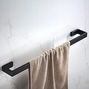 JunSun Rectangular Towel Bar 24-Inch and Tissue ha...